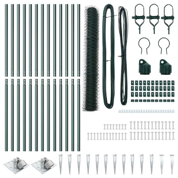 Стълб за ограда. Зелено