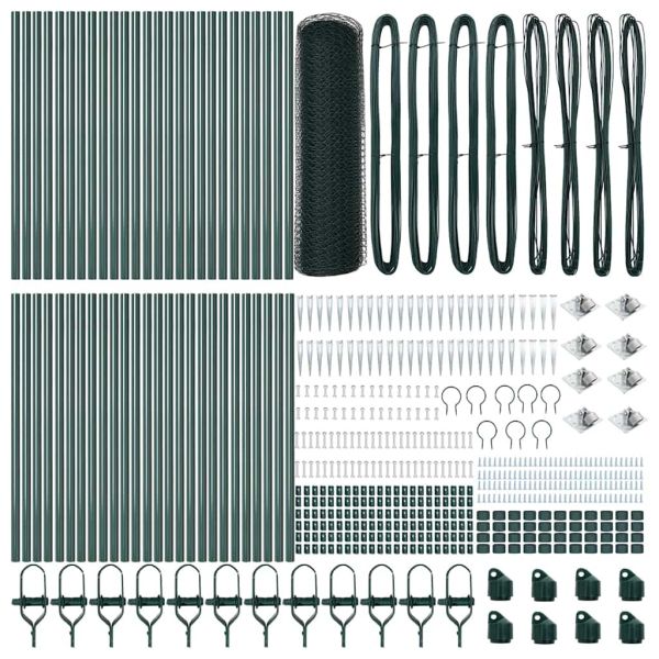 Стълб за ограда. Зелено
