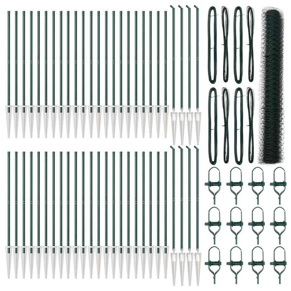 Стълб за ограда. Зелено