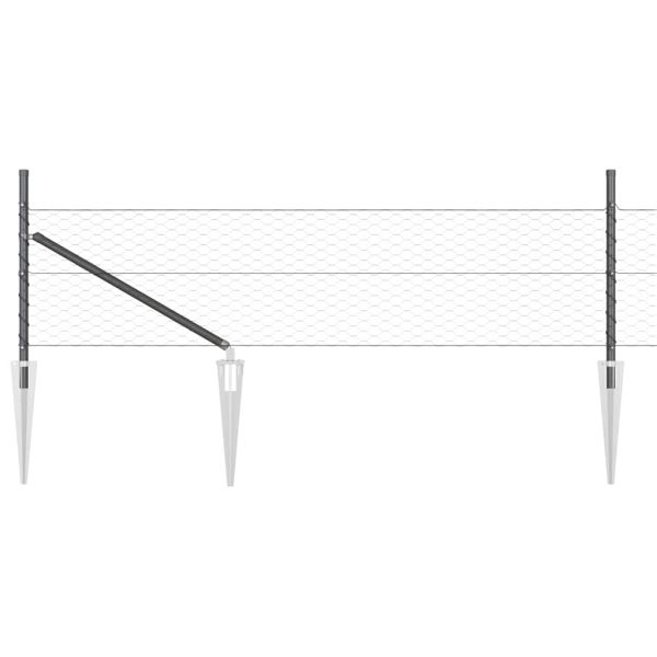 Стълб за ограда. Сиво