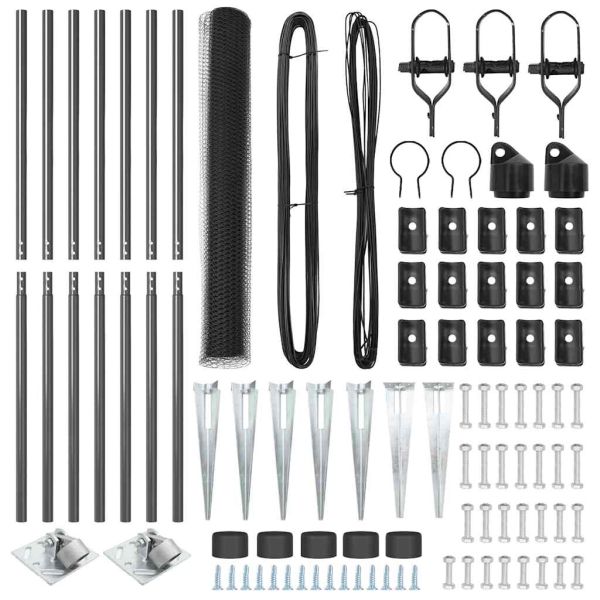 Стълб за ограда. Сиво