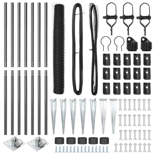 Стълб за ограда. Сиво