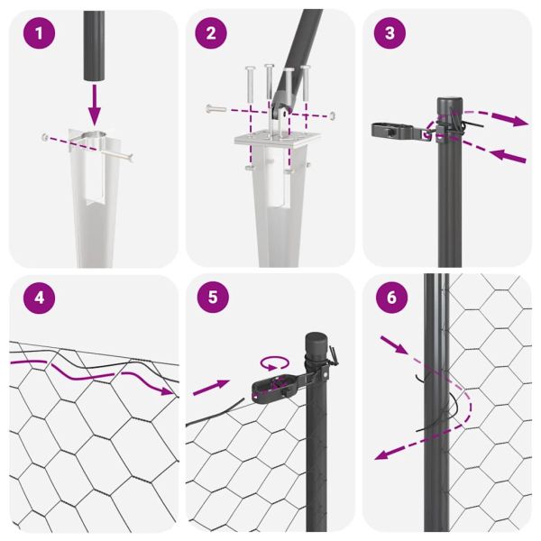 Стълб за ограда. Сиво