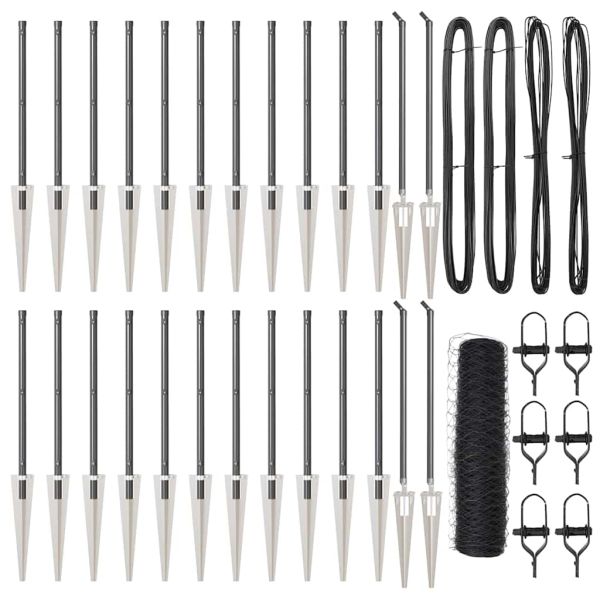 Стълб за ограда. Сиво