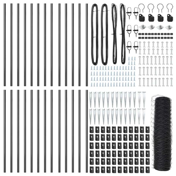 Стълб за ограда. Сиво