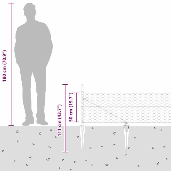 Стълб за ограда. Сиво