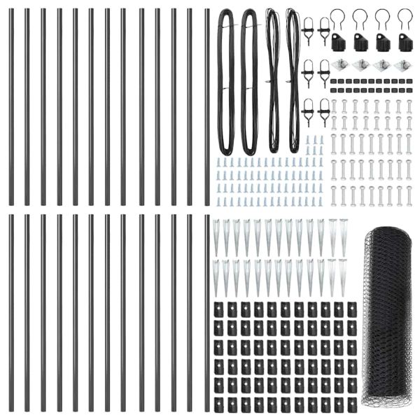 Стълб за ограда. Сиво