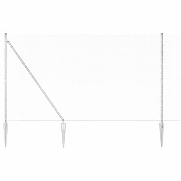 Стълб за ограда. Сребристо