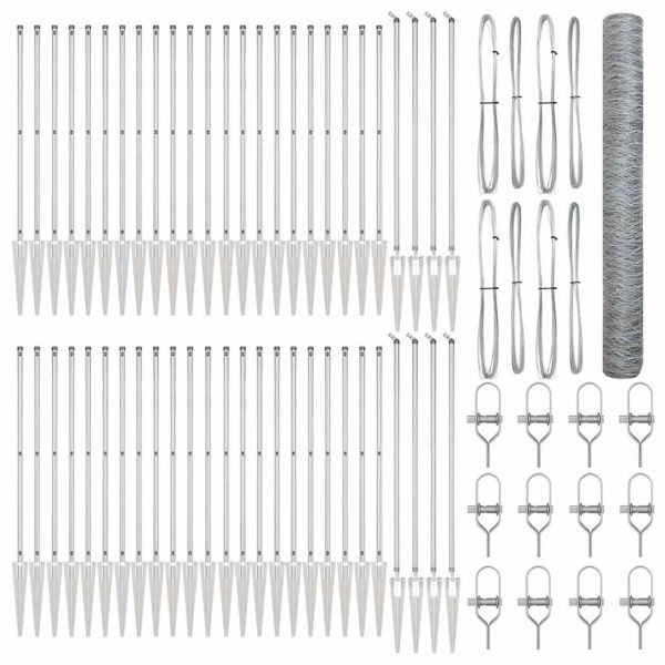 Стълб за ограда. Сребристо