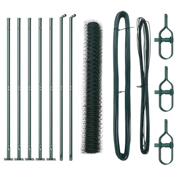 Стълб за ограда. Зелено