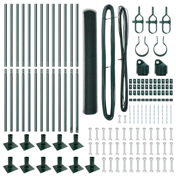 Стълб за ограда. Зелено
