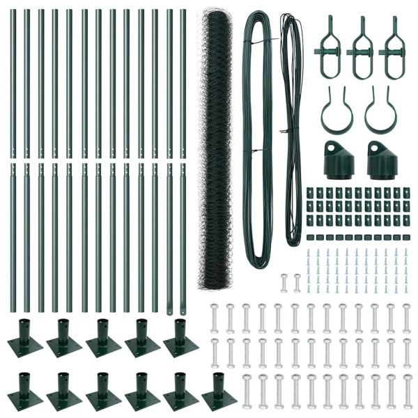 Стълб за ограда. Зелено