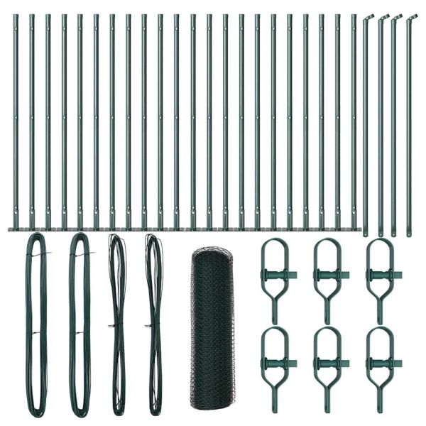 Стълб за ограда. Зелено