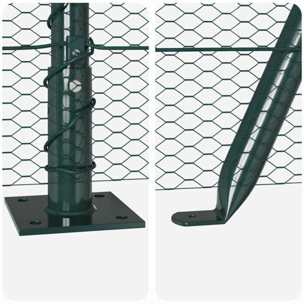 Стълб за ограда. Зелено