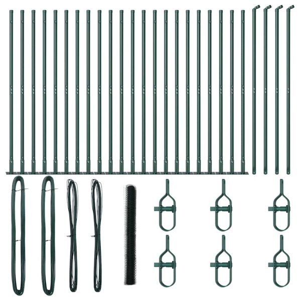 Стълб за ограда. Зелено