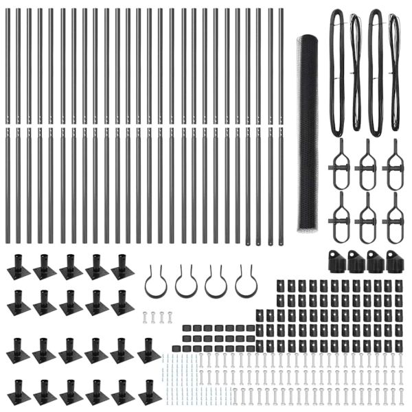 Стълб за ограда. Сиво