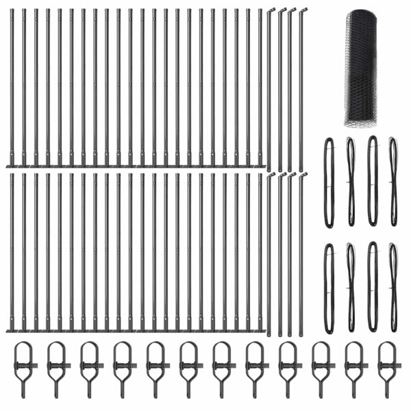 Стълб за ограда. Сиво