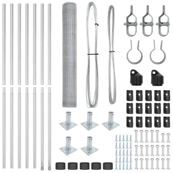 Стълб за ограда. Сребристо