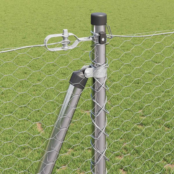 Стълб за ограда. Сребристо