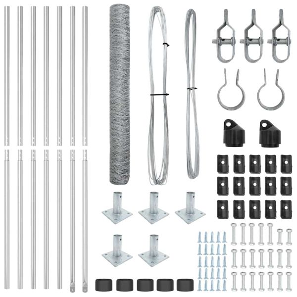 Стълб за ограда. Сребристо