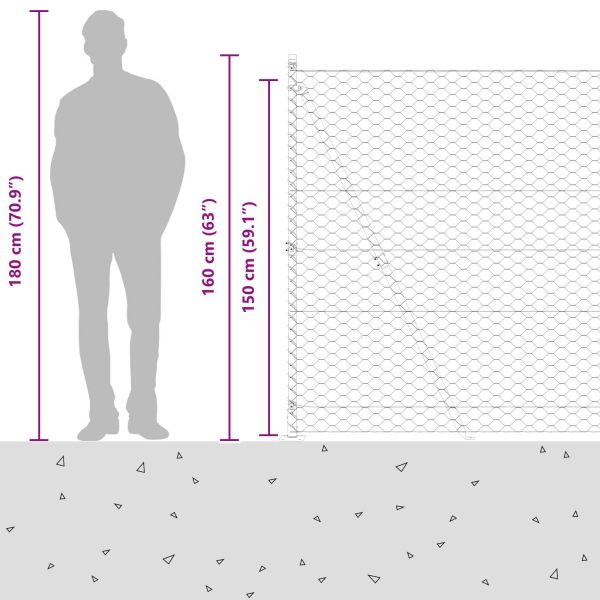 Стълб за ограда. Сребристо