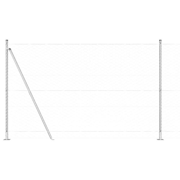 Стълб за ограда. Сребристо