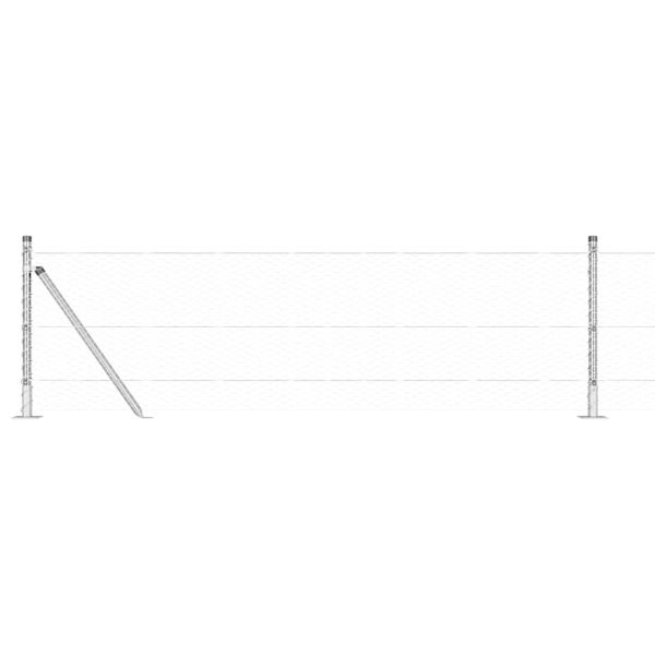 Стълб за ограда. Сребристо