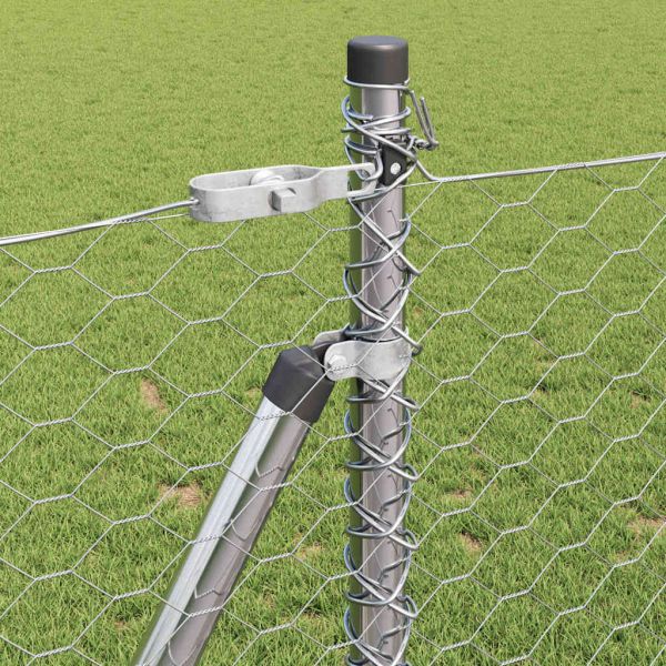 Стълб за ограда. Сребристо