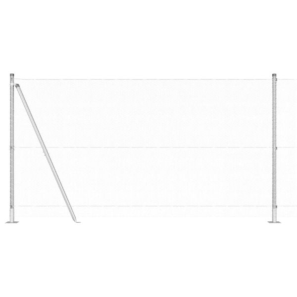 Стълб за ограда. Сребристо