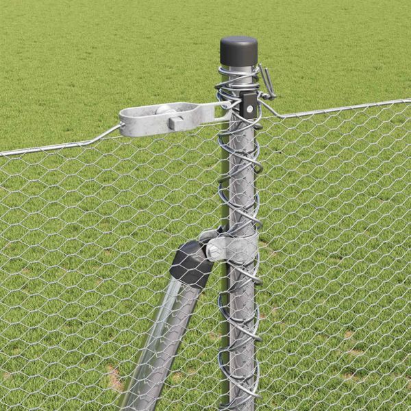 Стълб за ограда. Сребристо