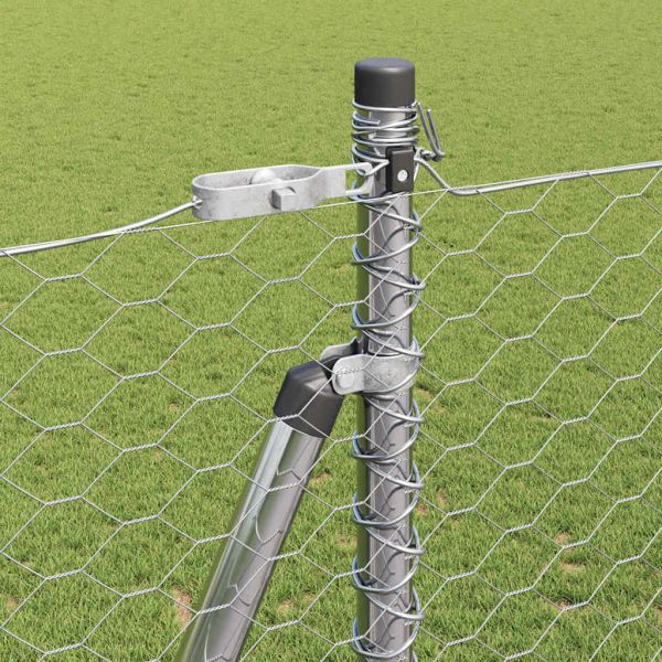 Стълб за ограда. Сребристо