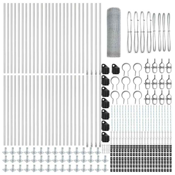 Стълб за ограда. Сребристо