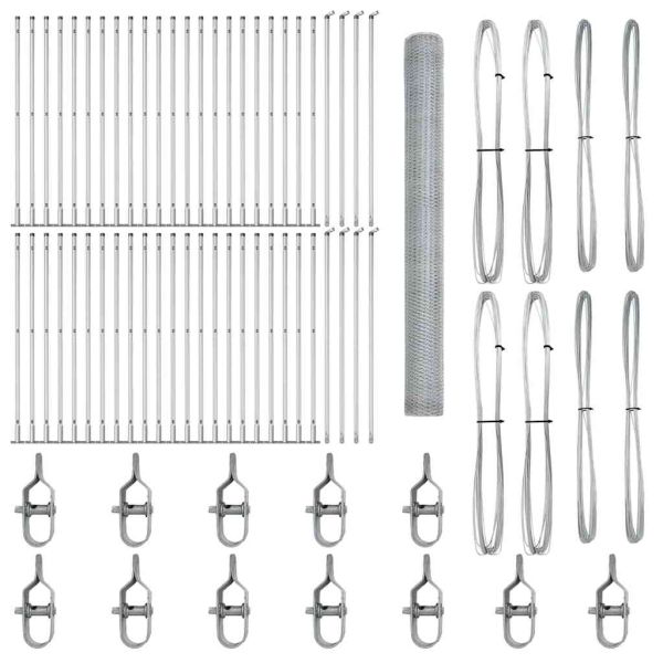 Стълб за ограда. Сребристо