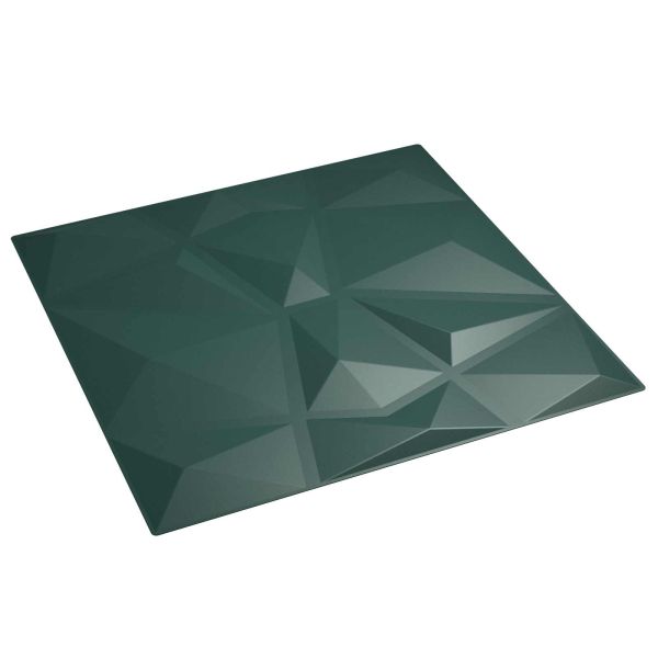 Стенни панели 24 pcs Зелено 50 x 50 cm XPS Пяна