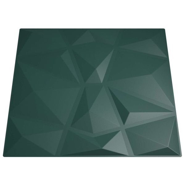 Стенни панели 48 pcs Зелено 50 x 50 cm XPS Пяна