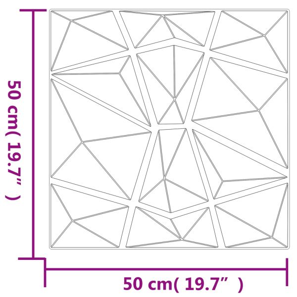 Стенни панели 48 pcs Зелено 50 x 50 cm XPS Пяна