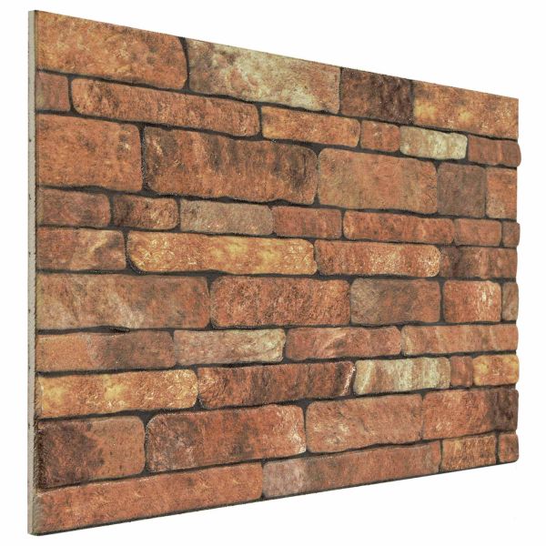 Стенни панели 10 бр. 100 x 50 cm Кафяв и бял EPS пяна