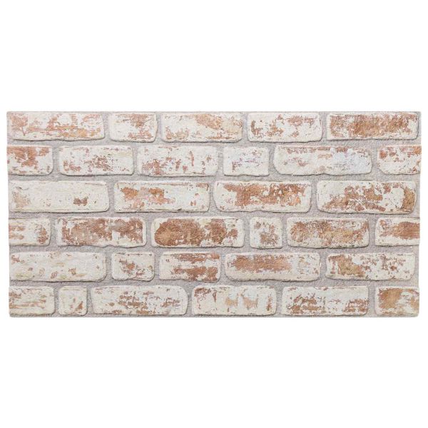 Стенни панели 10 бр. 100 x 50 cm Червено и бяло EPS пяна