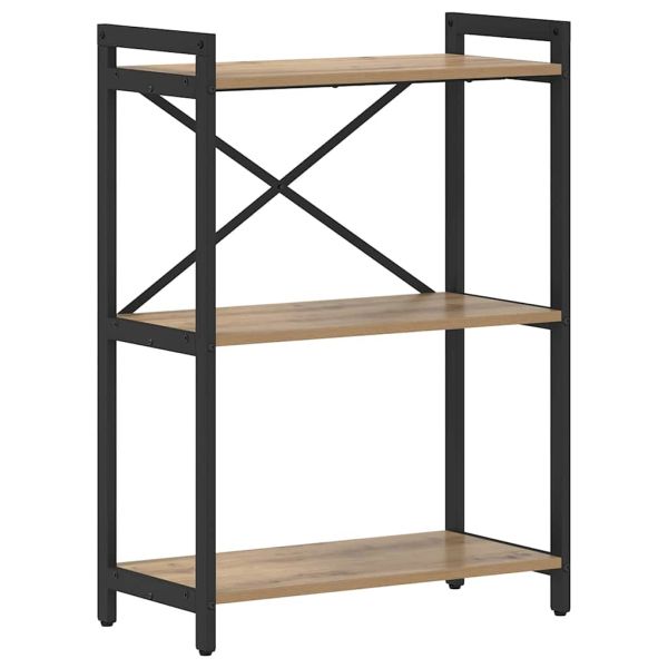 Рафт за книги 60 x 30 x 85 cm Инженерна дървесина Дъб