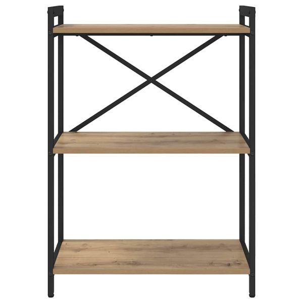 Рафт за книги 60 x 30 x 85 cm Инженерна дървесина Дъб