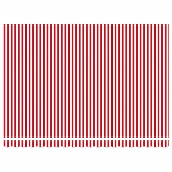 Сенник Червено и бяло 450 x 350 x 165 см Полиестер