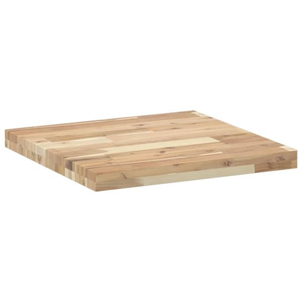 Плот за маса квадратен 50x50x4 см масивна акация