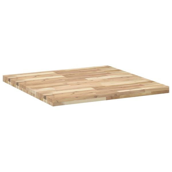 Плот за маса квадратен 80x80x4 см масивна акация