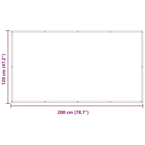 Балконен екран Пясък 120 x 200 cm Оксфордска тъкан