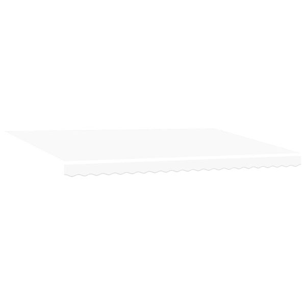 Прибираща се тента Бяло 500 × 350 cm Полиестер