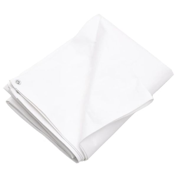 Брезент, 260 г/м², 8x10 м, бял, HDPE