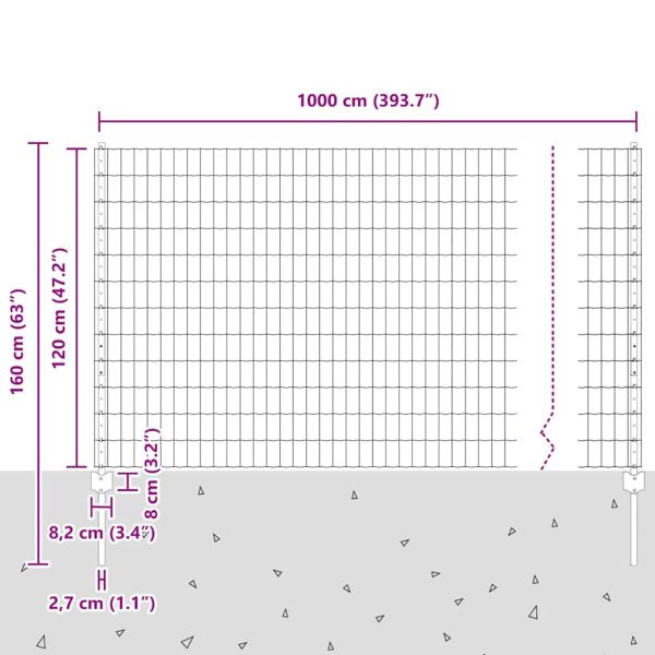 Ограда с пост Сив