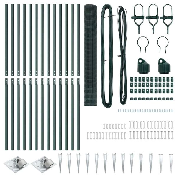 Стълб за ограда. Зелено