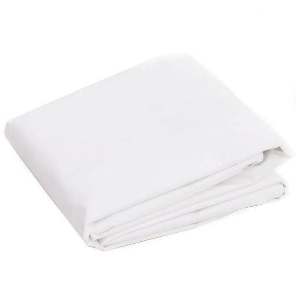 Брезент, 260 г/м², 4x5 м, бял, HDPE