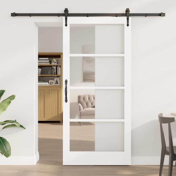 Преплъзваща се врата ORKDAL 93 x 202 см Бяло